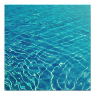 Poster Ondulations et motifs de vagues sur de l'eau crist