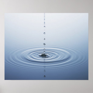 Poster Onduler sur l'eau
