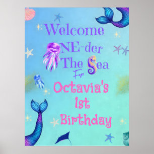 Poster ONE der l'Affiche de bienvenue d'anniversaire de l