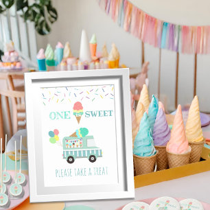 Poster One is Sweet, s'il vous plaît prenez un gâteau sig