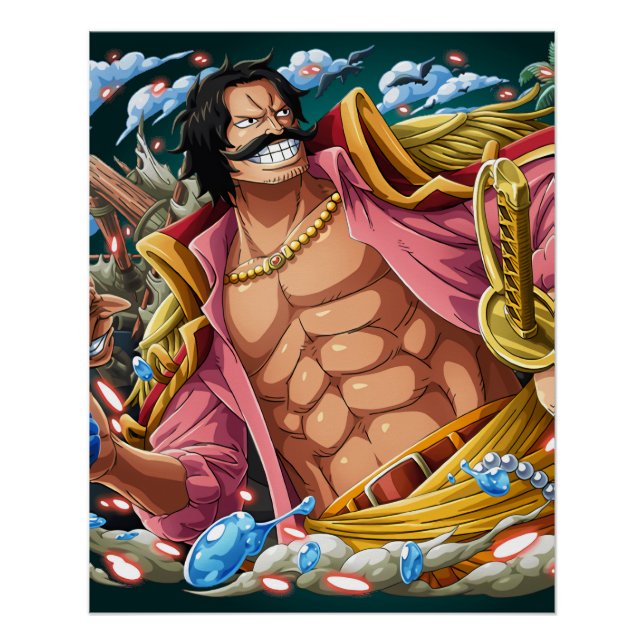 Poster One piece Gol D Roger (Devant)