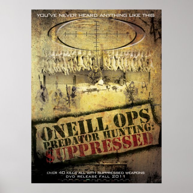 Poster O'Neill Ops : "Chasse aux prédateurs supprimée" (Devant)