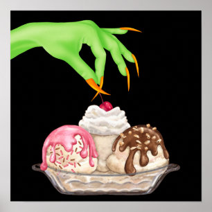 Poster Ongles de cuisine d'Halloween - SRF