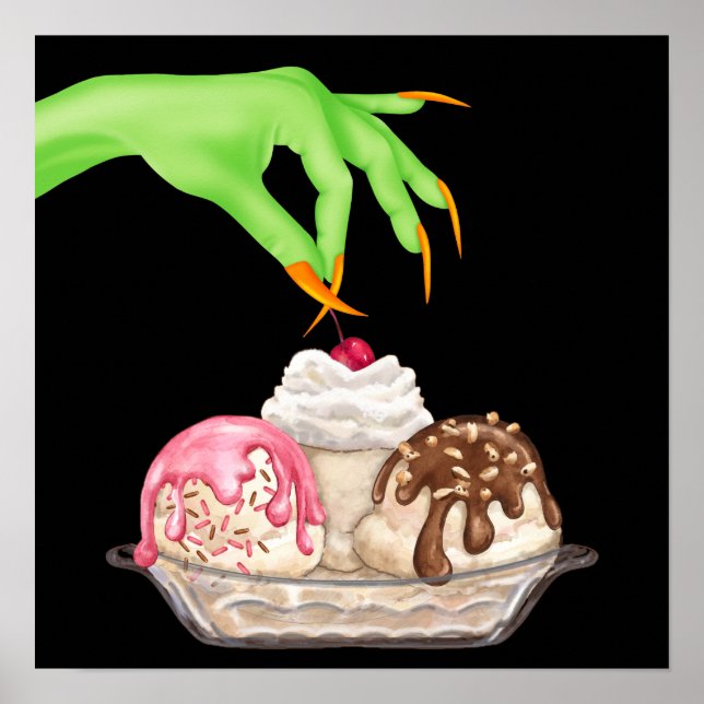 Poster Ongles de cuisine d'Halloween - SRF (Devant)