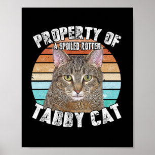 Poster Onglet Chat Drôle Cadeaux Amoureux de les chats Po