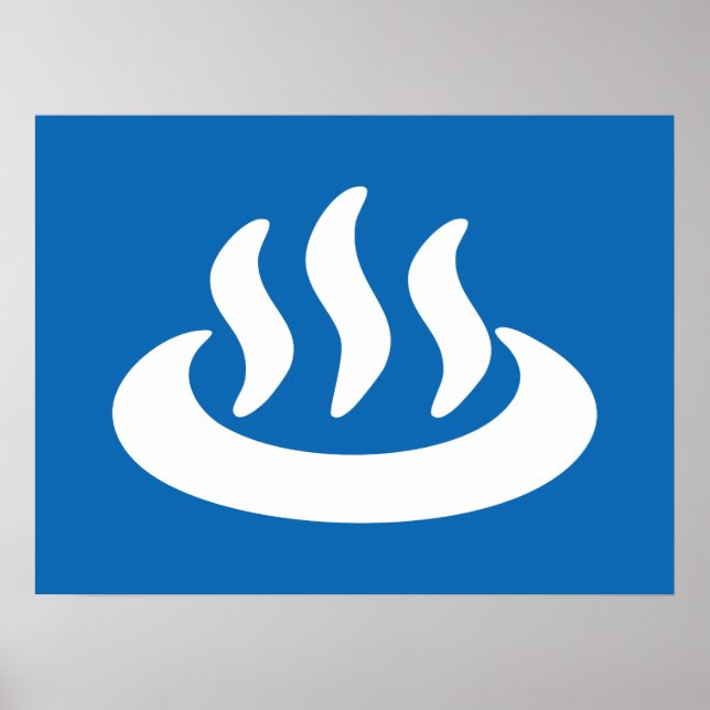 Poster Onsen ♨ Hot Spring 温 泉 Japonais (Devant)