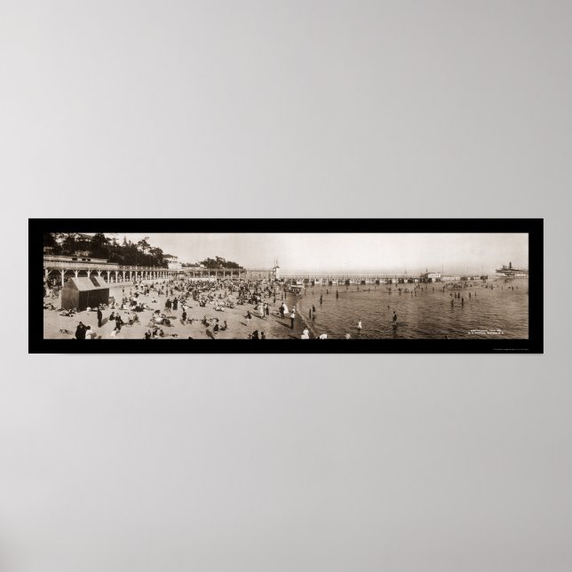 Poster Ontario Canada Photo de bain 1911 (Devant)