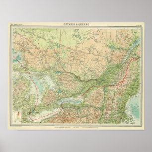 Poster Ontario et le Québec