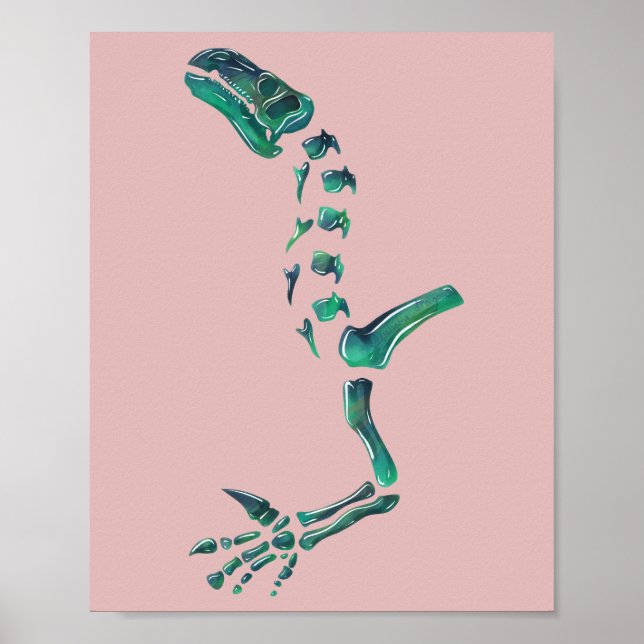 Poster Opal Iguanodon Dinosaur (Devant)