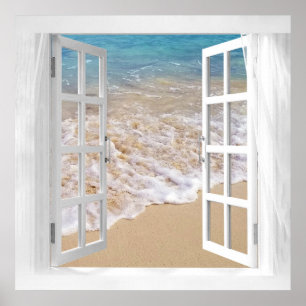 Poster Open Ocean Window