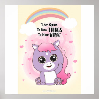 Poster Open to new things wall art