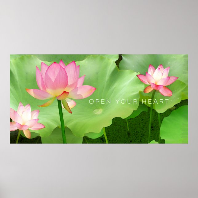 Poster 'Open Your Heart' (Devant)