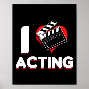 Poster Opera Broadway Stage Acteur Théâtre Actrice I Love