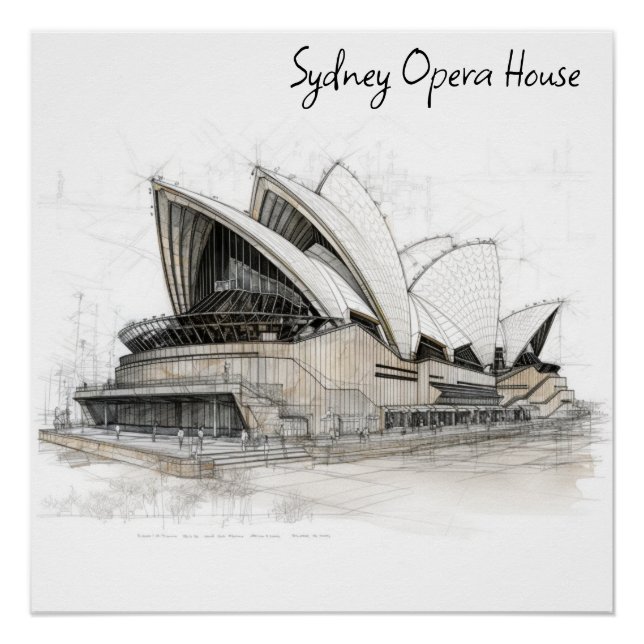 Poster Opéra de Sydney (Devant)