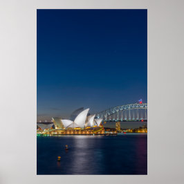 Poster Opéra de Sydney la nuit