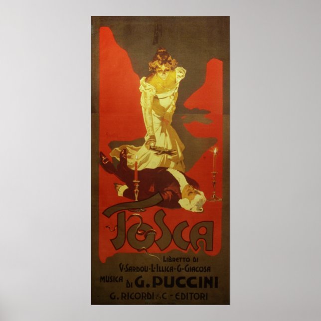 Poster Opéra de Tosca (Devant)