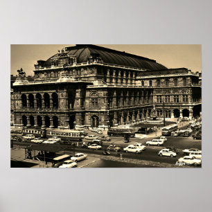 Poster Opéra d'État de Vienne Autriche vintage