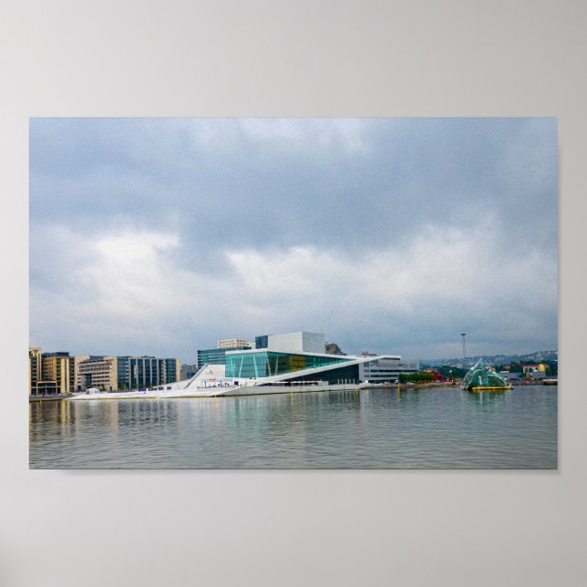 Poster Opéra d'Oslo, Norvège (Devant)