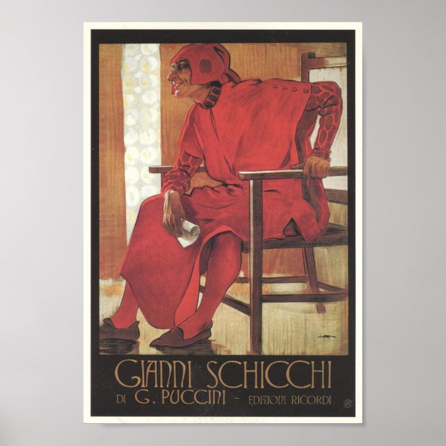Poster Opéra Gianni Schicchi (Devant)