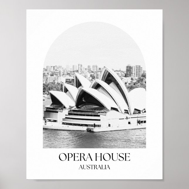 Poster Opera House Australia Arch Photo Imprimer (Devant)