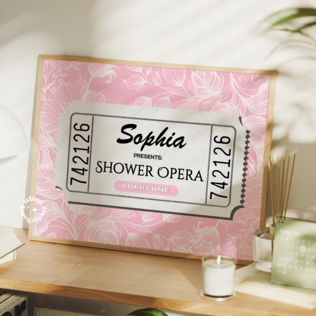 Poster Opéra personnalisé Douche Amusante Salle de bain I (Créateur téléchargé)