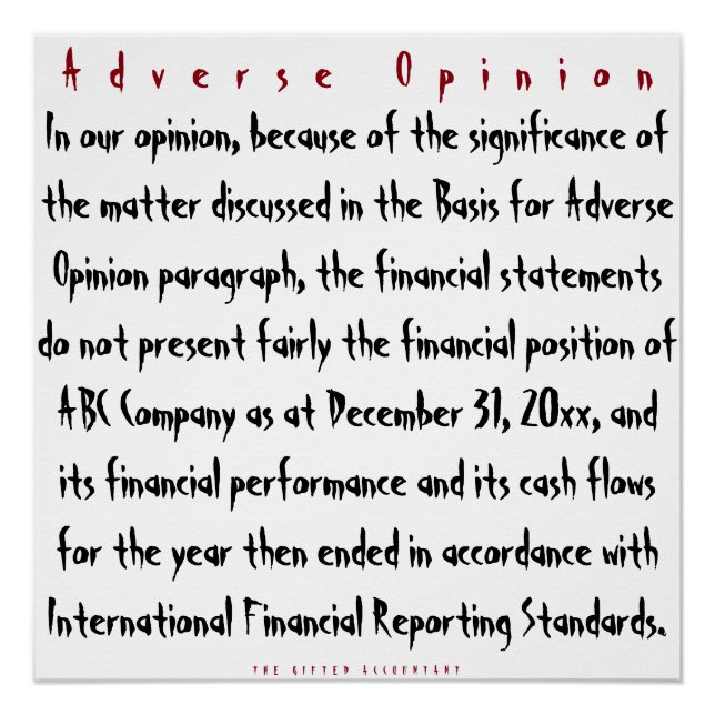 Poster "Opinion défavorable " (Devant)