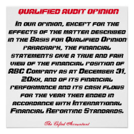 Poster "Opinion qualifiée d'audit "