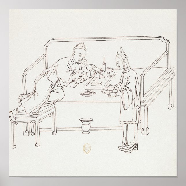 Poster Opium fumant (Devant)