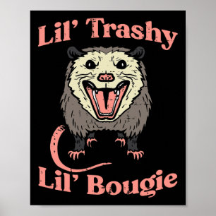 Poster Opossum Lil Trashy Bougie Possum Street Chat Homme