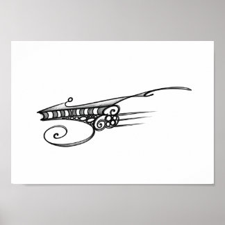 Poster Optical space ship