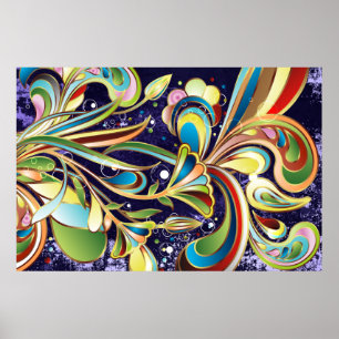 Poster Options d'impression Art 64 Abstrait