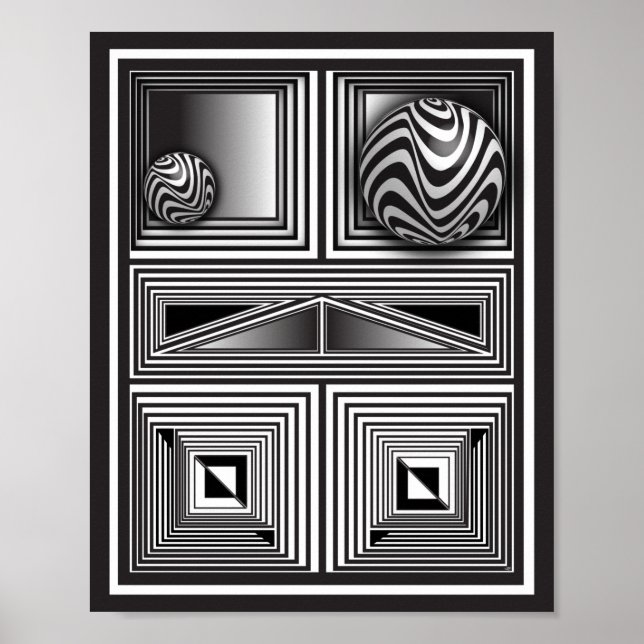 Poster Optique via Formes (Devant)