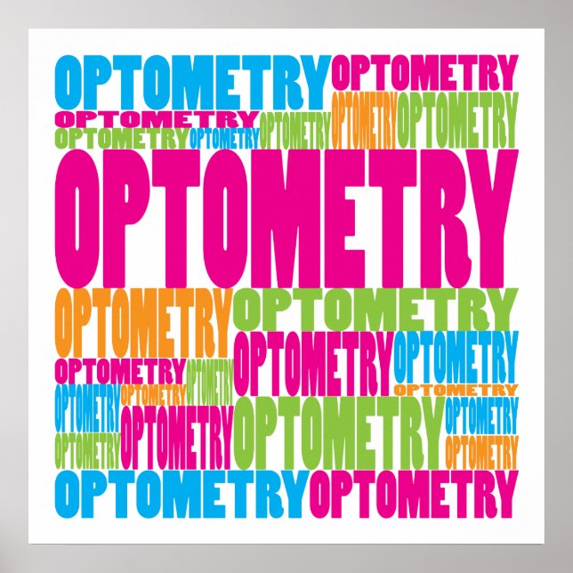 Poster Optométrie colorée (Devant)
