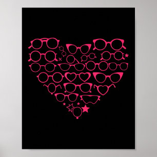 Poster Optométrie Eglises coeur Valentines Jour