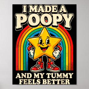 Poster opy Ventre Se Sent Mieux Drôle Art Étoile