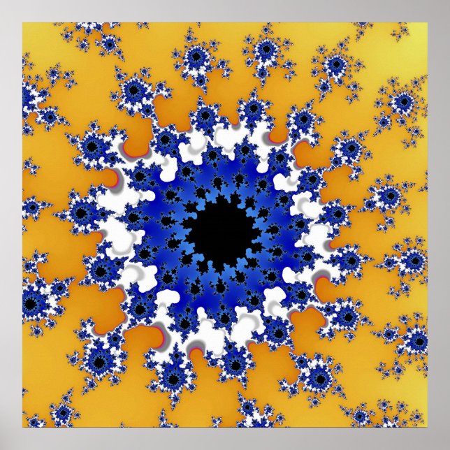 Poster Or et oeil bleu (Devant)
