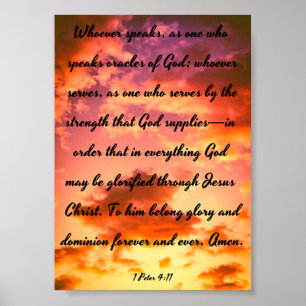 Poster Oracles de Dieu - Bible