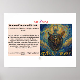 Poster Oraison à Saint Michel