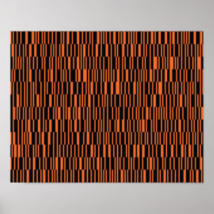 Poster Orange, cool, tendance, art graphique géométrique 