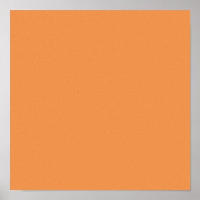 Poster Orange délavé (couleur unie) (Devant)
