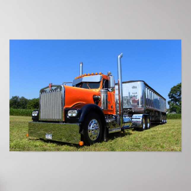 Poster Orange et Chrome (Devant)