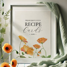 Orange Flower Poppy Laisser Votre Carte De Recette