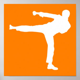 Poster Orange Martial Arts