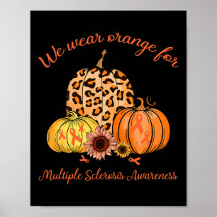 Poster Orange Pour La Sclérose En Plaques Citrouille De S