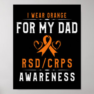 Poster Orange Ribbon Crpsrsd Sensibilisation Pour Papa Ca
