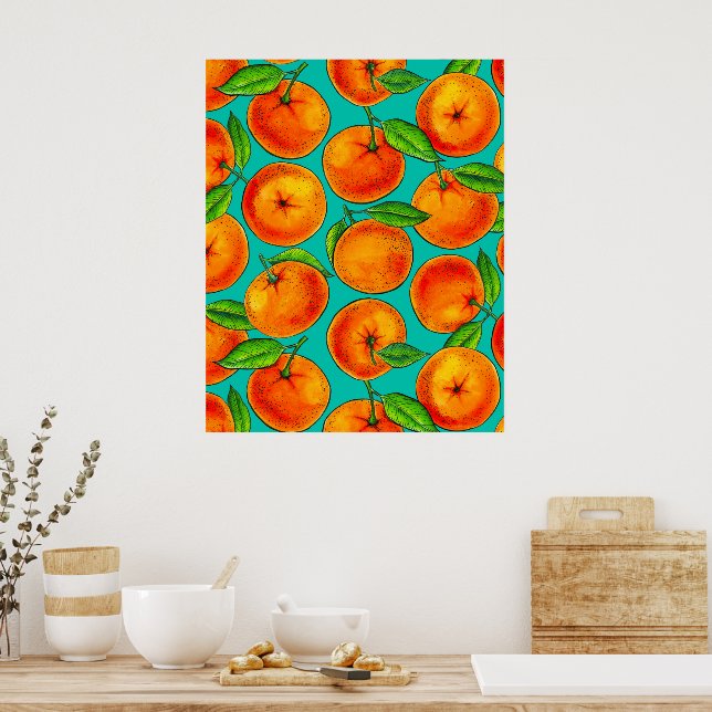 Poster Oranges (Cuisine)