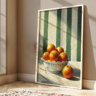 Poster Oranges Cuisine Fruit Eté Mur tendance