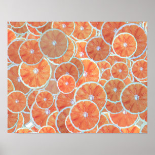 Poster Oranges de fruits d'agrumes tropicaux Tangères  