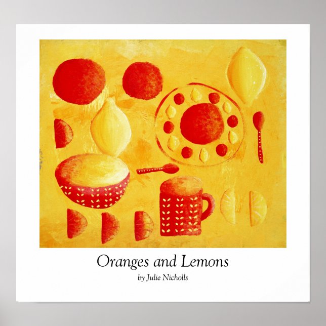 Poster Oranges et citrons (Devant)
