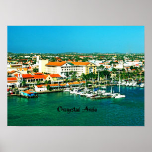 Poster Oranjestad Aruba